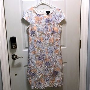 Floral print lace dress